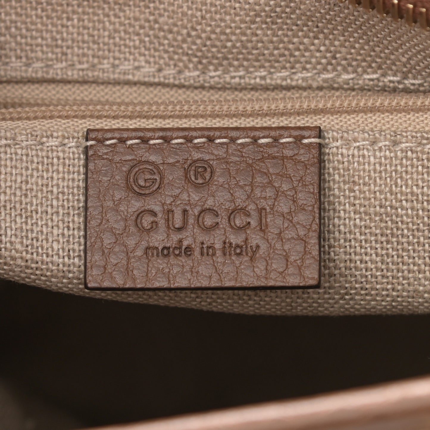 Monogram Small Bree Tote Beige Tabacco