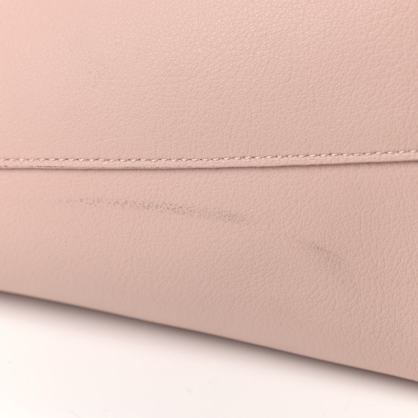Calfskin Large Shopping Tote Pale Blush