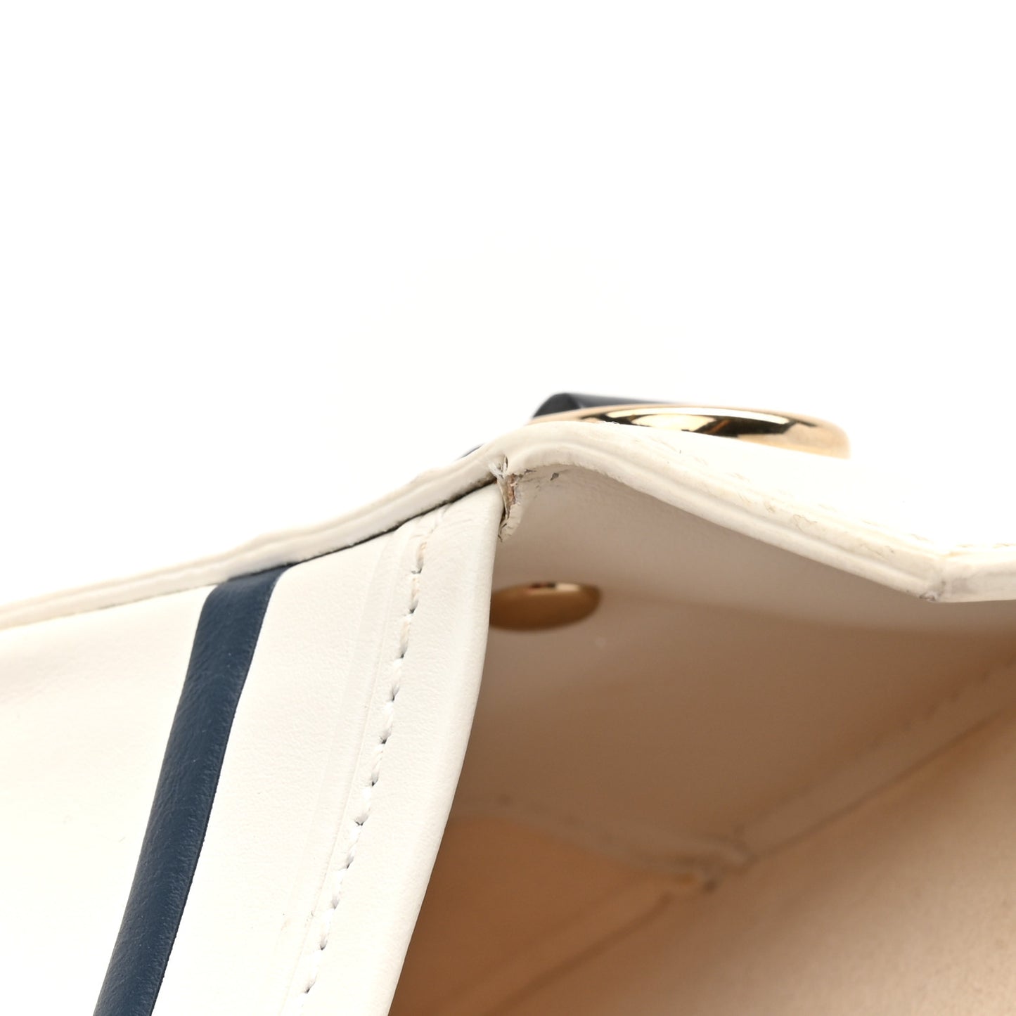 Smooth Calfskin Diorcamp Bag White Blue