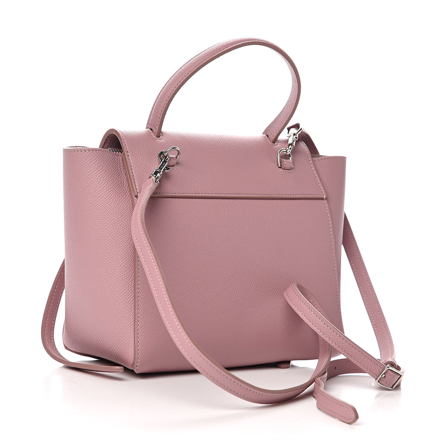 Grained Calfskin Nano Belt Bag Antique Rose