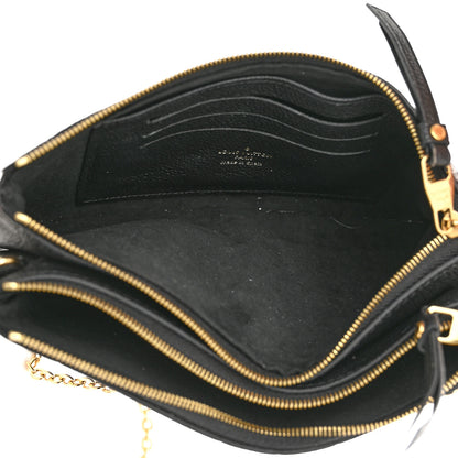 Louis Vuitton Empreinte Double Zip Pochette Black 6 of 10