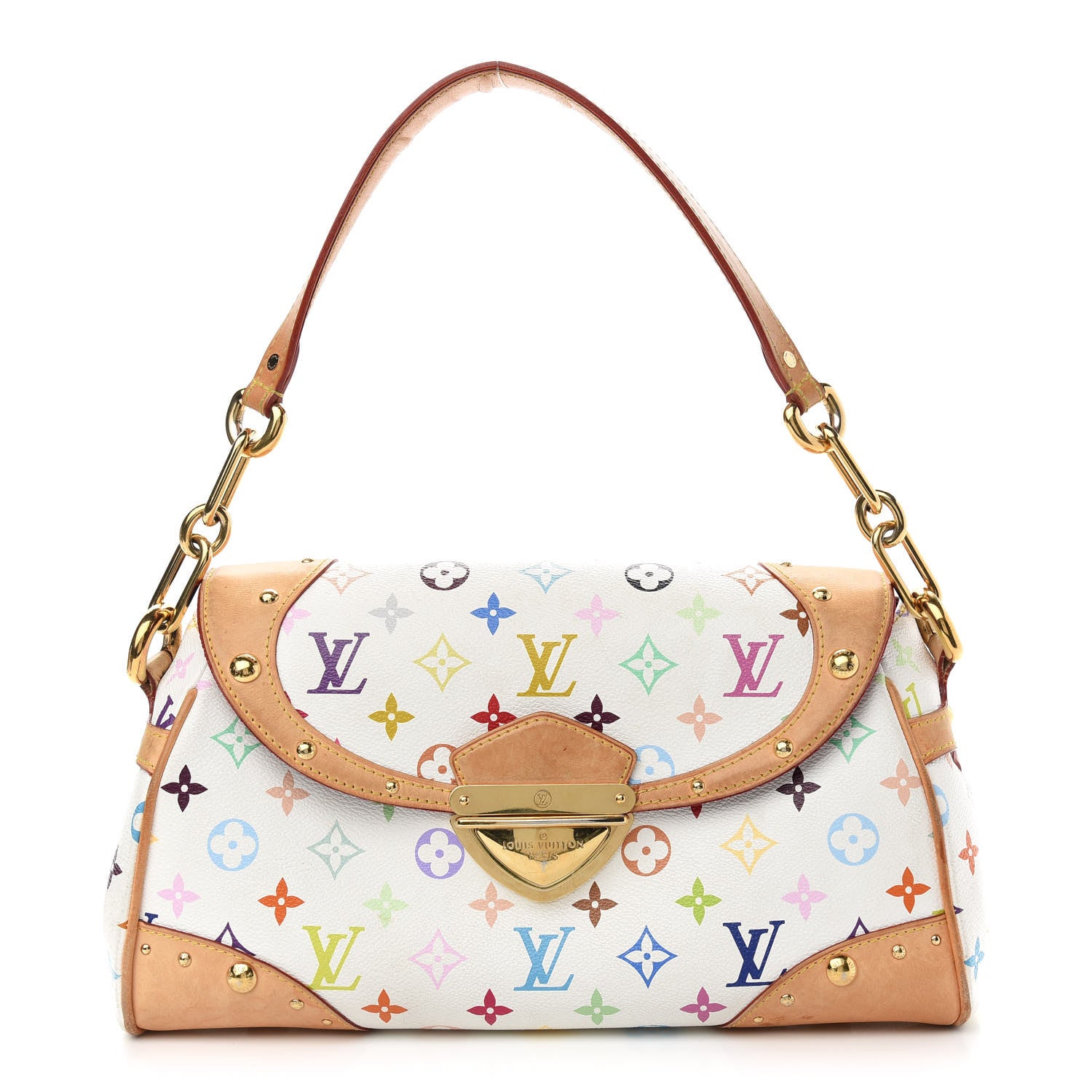 Louis Vuitton Monogram Multicolor Beverly MM White 1 of 12