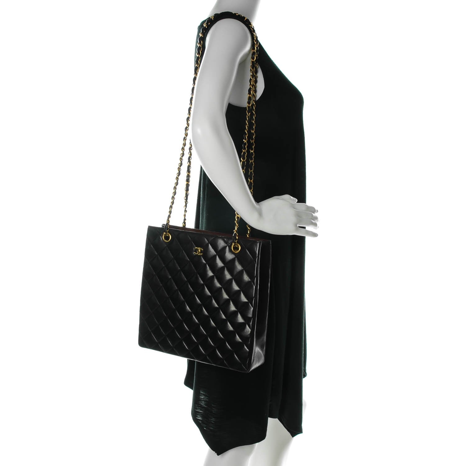 Chanel Lambskin Quilted Shoulder Bag Black 2 of 9