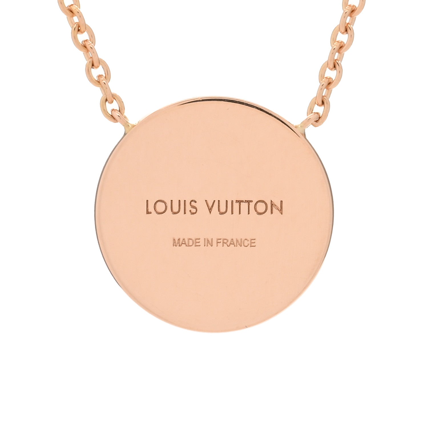 Louis Vuitton 18K Pink Gold Mother Of Pearl Blossom Sun Pendant Necklace 3 of 5