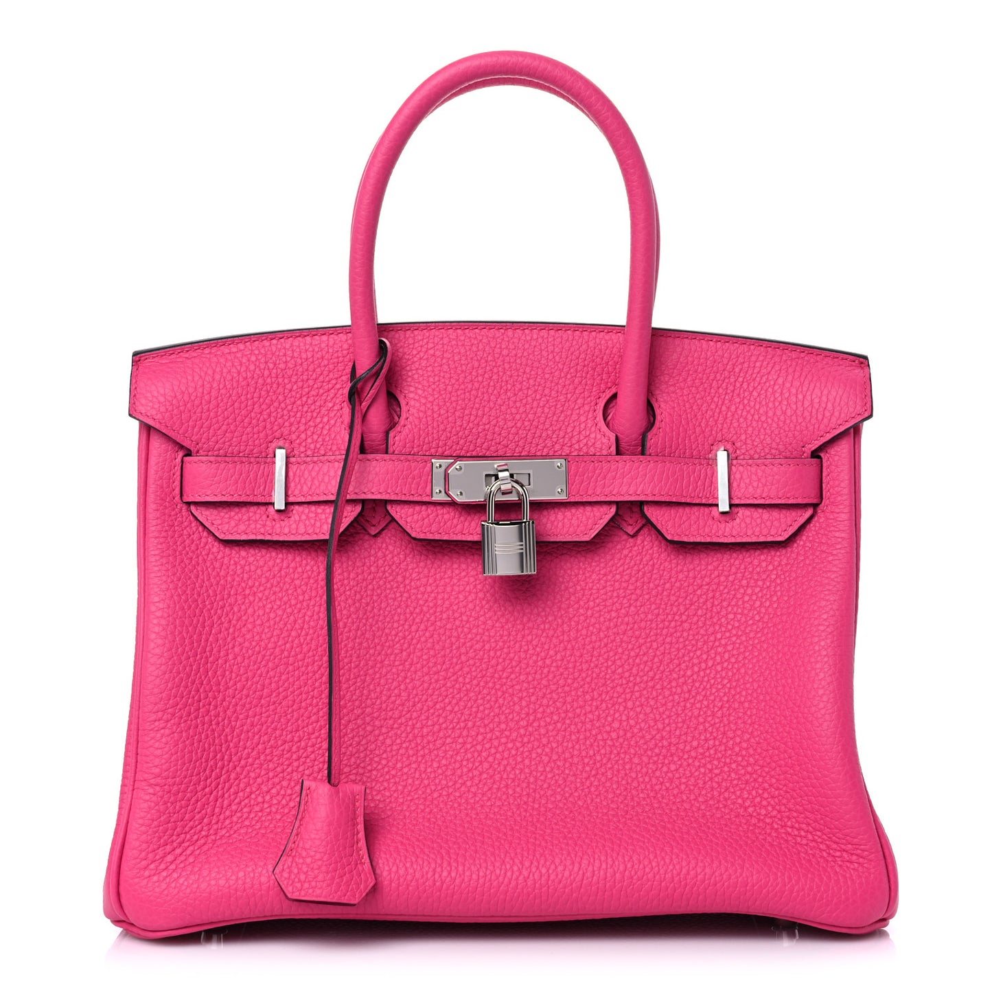 Taurillon Clemence Birkin 30 Rose Shocking