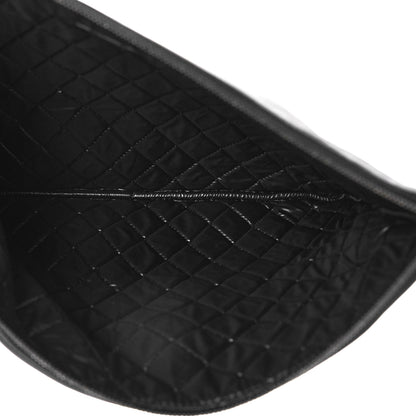 Chanel Lambskin Patent Quilted Large Cosmetic Case Black 5 of 12