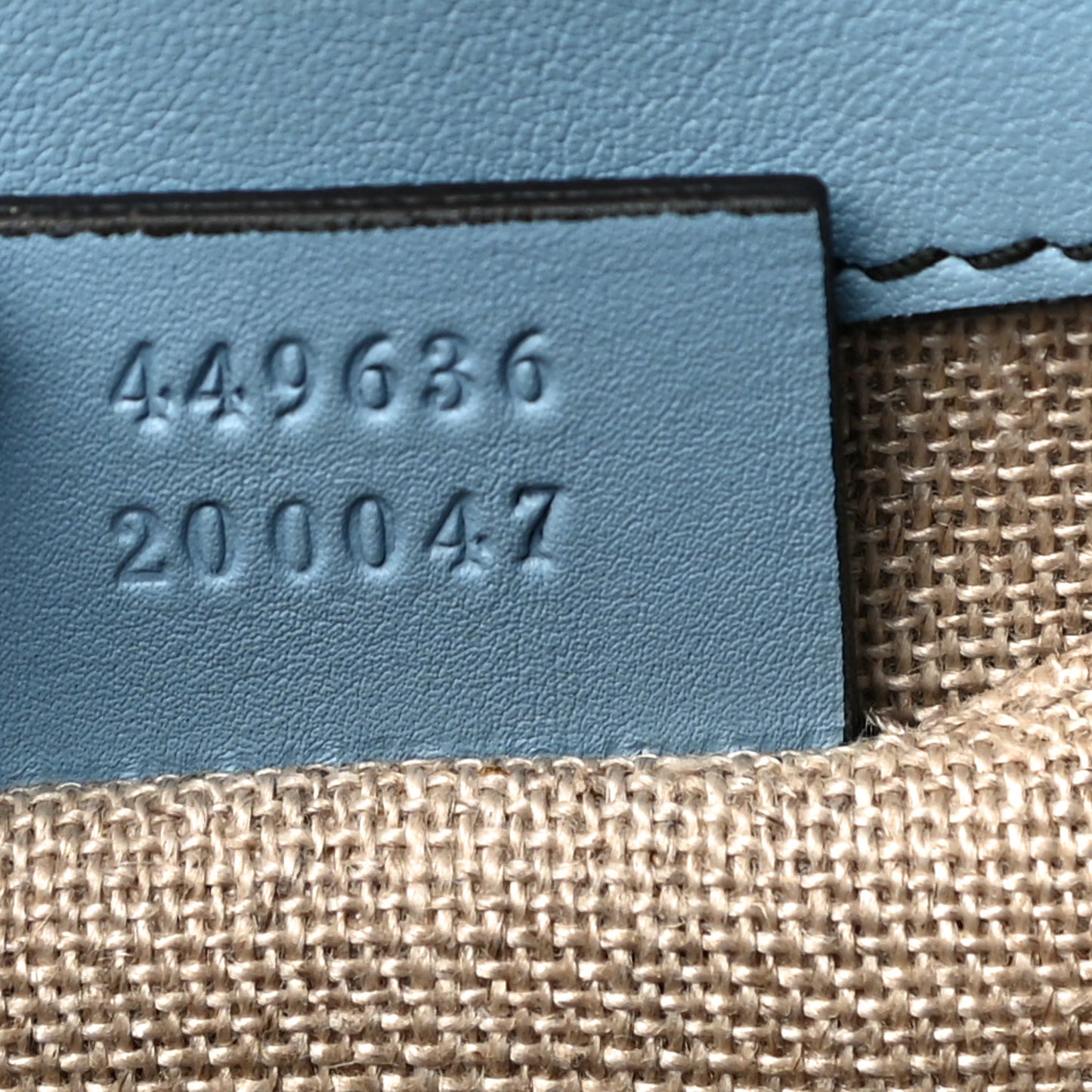 Soft Microguccissima Mini Emily Chain Shoulder Bag Mineral Blue