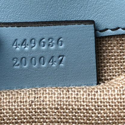 Gucci Soft Microguccissima Mini Emily Chain Shoulder Bag Mineral Blue 7 of 19