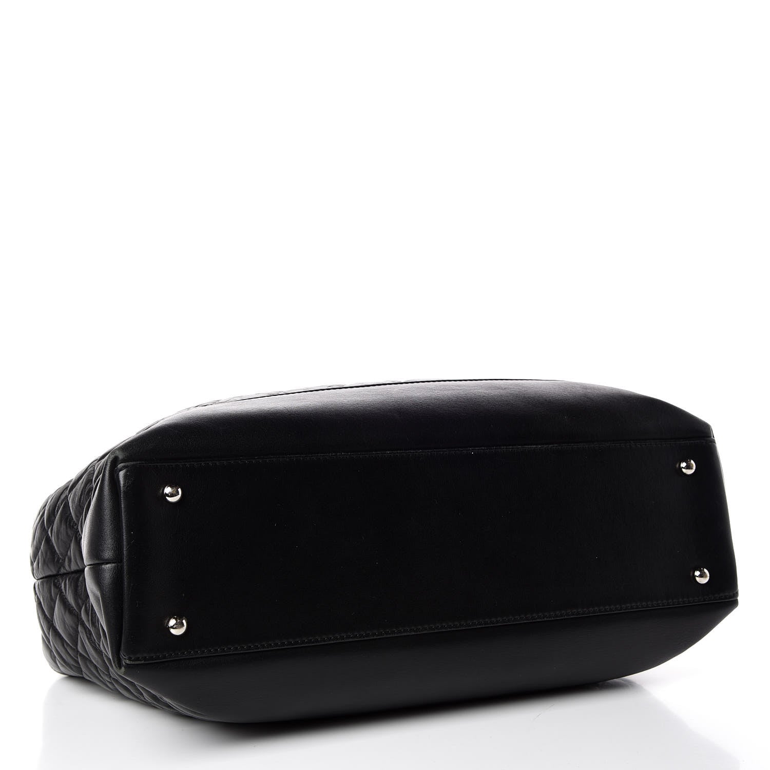 Chanel Aged Calfskin Quilted Be CC Tote Black 5 of 19