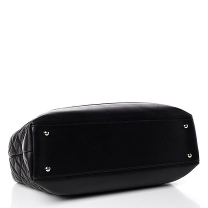 Chanel Aged Calfskin Quilted Be CC Tote Black 5 of 19