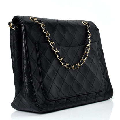 Chanel Lambskin Quilted Medium Double Flap Black 2 of 4