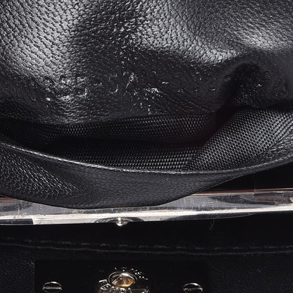 Fendi Satin Crystal Shiny Nappa Embroidered Micro Peekaboo Iconic Satchel Black Crystal 8 of 8