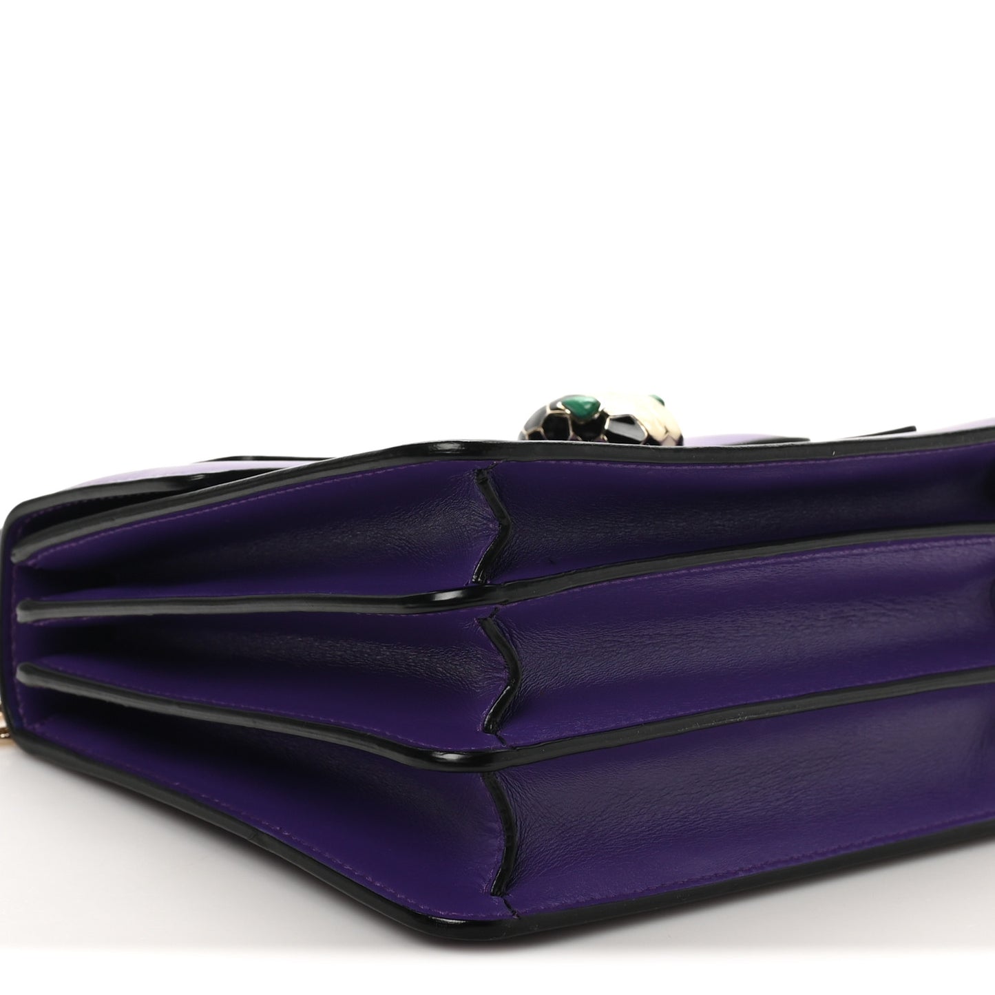 Calfskin Serpenti Forever Top Handle Purple