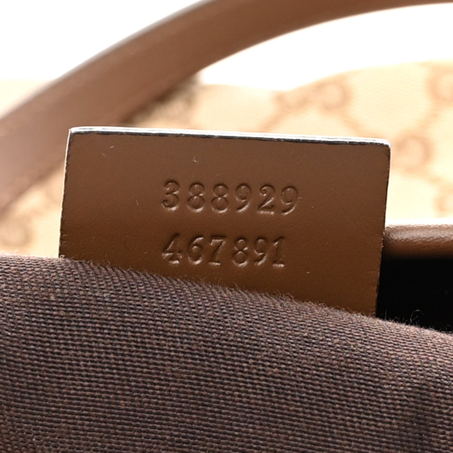 GG Supreme Monogram Medium Joy Tote Brown