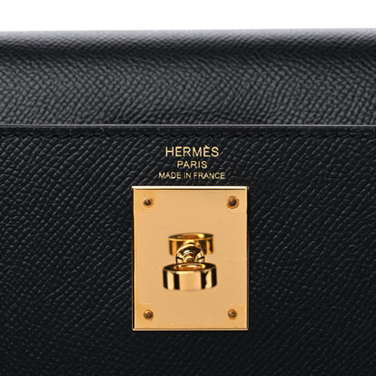 Hermes Epsom Kelly Sellier 28 Black 6 of 11