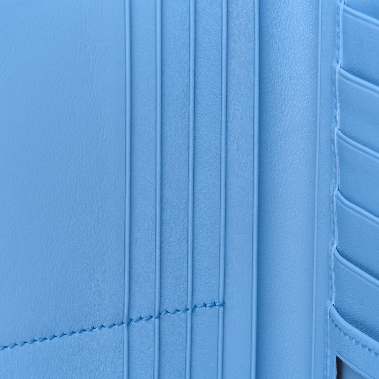 Soft Microguccissima Continental Zip Wallet Mineral Blue