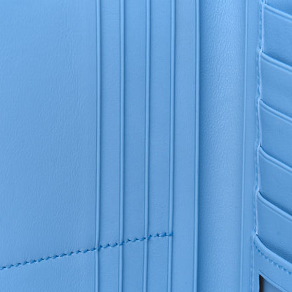 Gucci Soft Microguccissima Continental Zip Wallet Mineral Blue 10 of 14