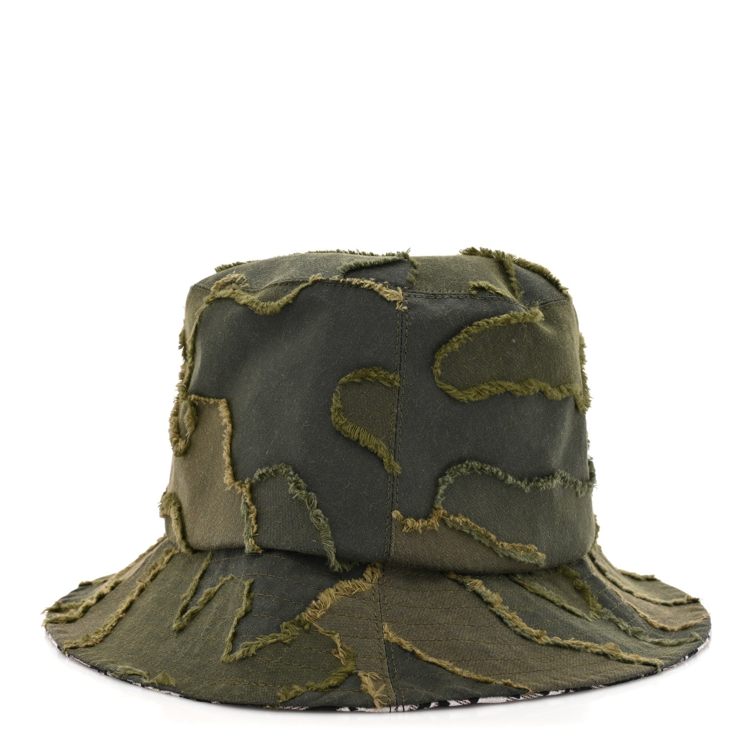 Christian Dior Camouflage Logo Bucket Hat 57 Green 4 of 8