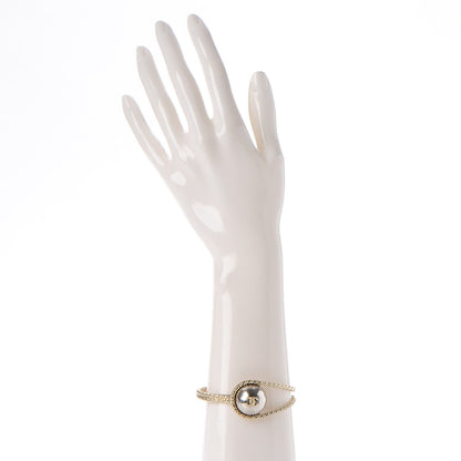 Chanel Metal Twist CC Bracelet Gold Silver 2 of 5