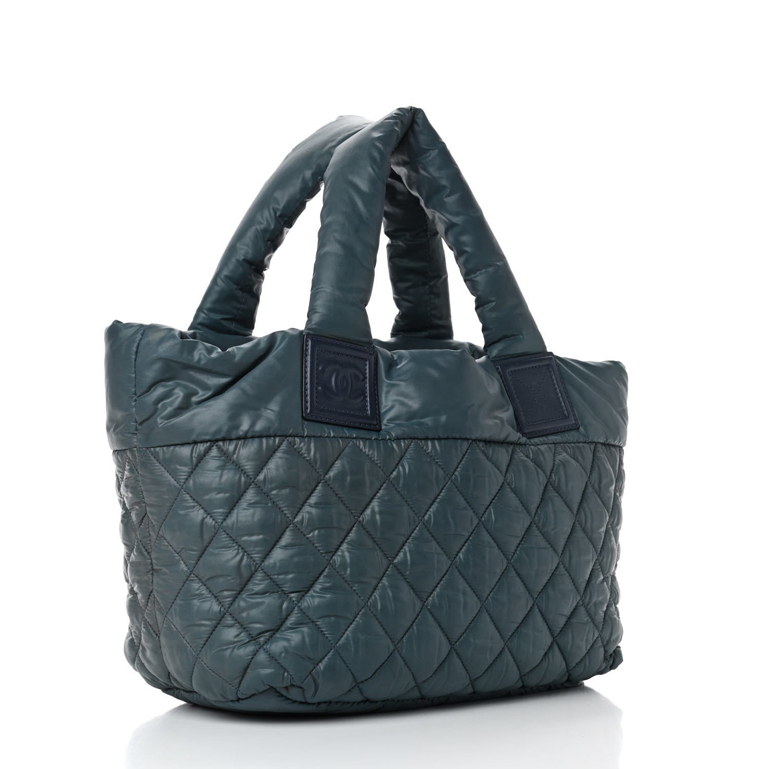 Chanel Nylon Quilted Small Coco Cocoon Reversible Tote Blue 2 of 5