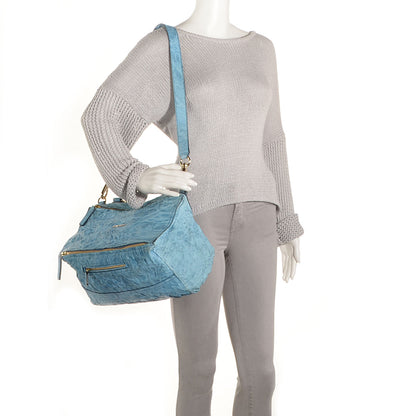 Givenchy Tumbled Sheepskin Medium Pandora Sky Blue 2 of 9
