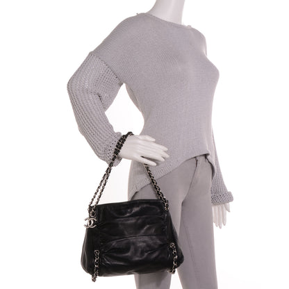 Chanel Lambskin Small Sharpei Shoulder Bag Black 2 of 7