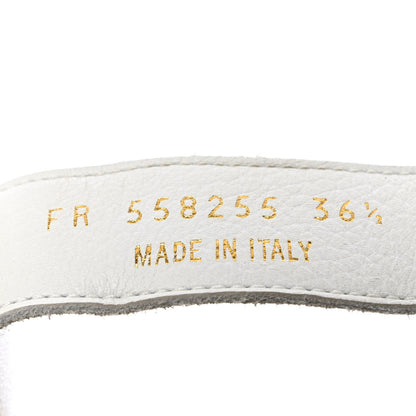 Saint Laurent Calfskin Perforated Womens SL24 Sneakers 36.5 White 6 of 9