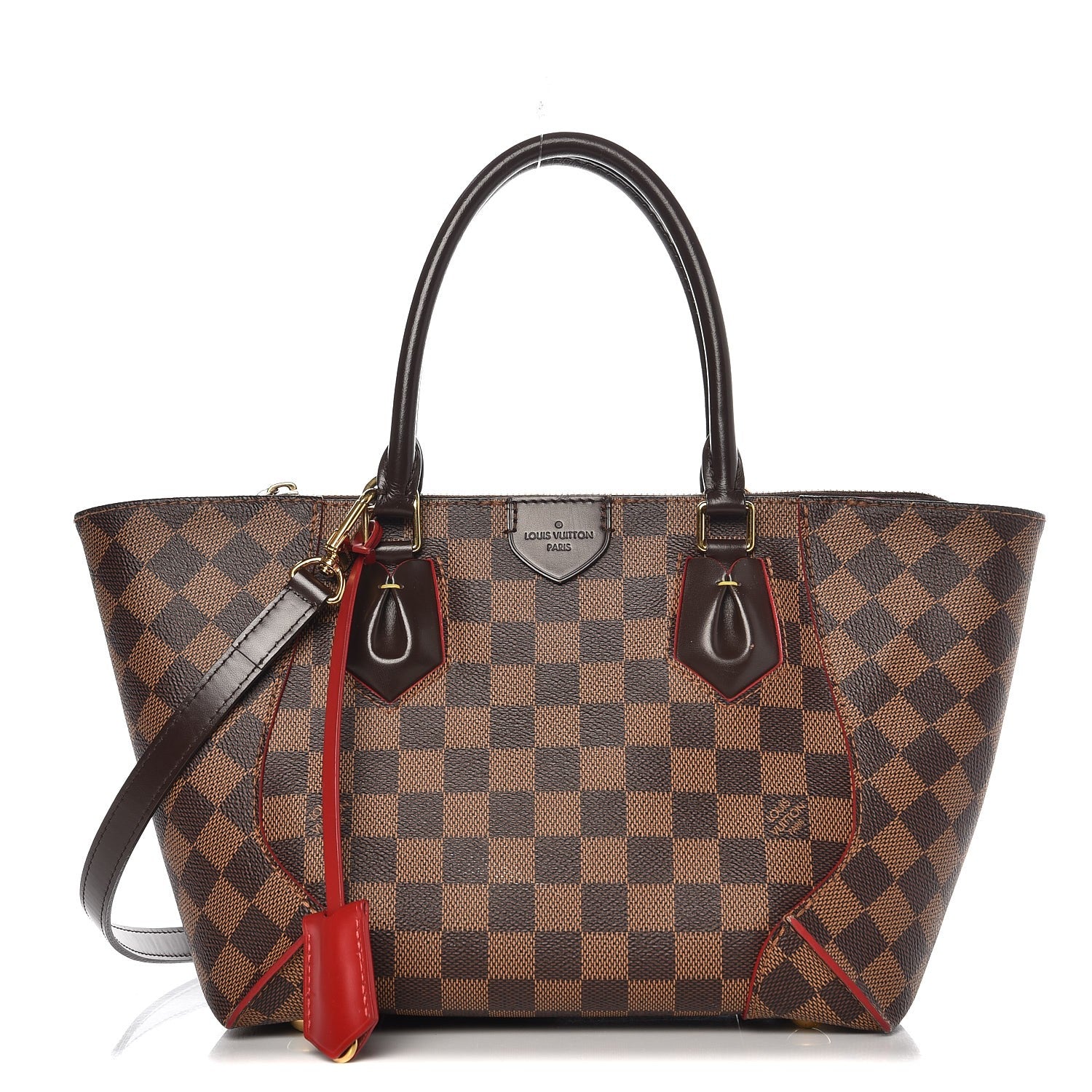 Louis Vuitton Damier Ebene Caissa Tote PM Cherry 1 of 14