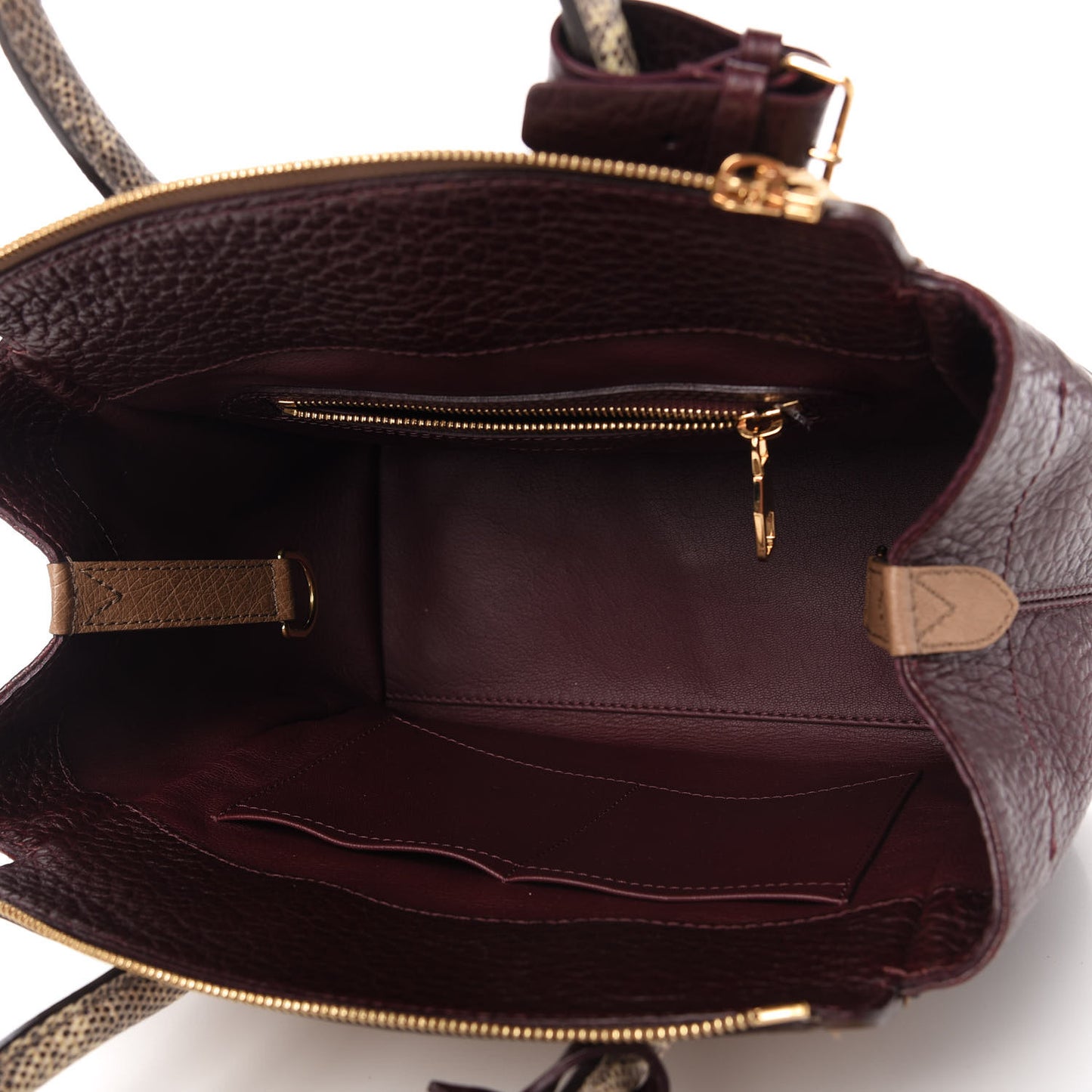 Monogram Ostrich Lizard Majestueux PM Bordeaux