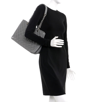 Chanel Caviar Quilted Grand Shopping Tote GST Grey 2 of 9