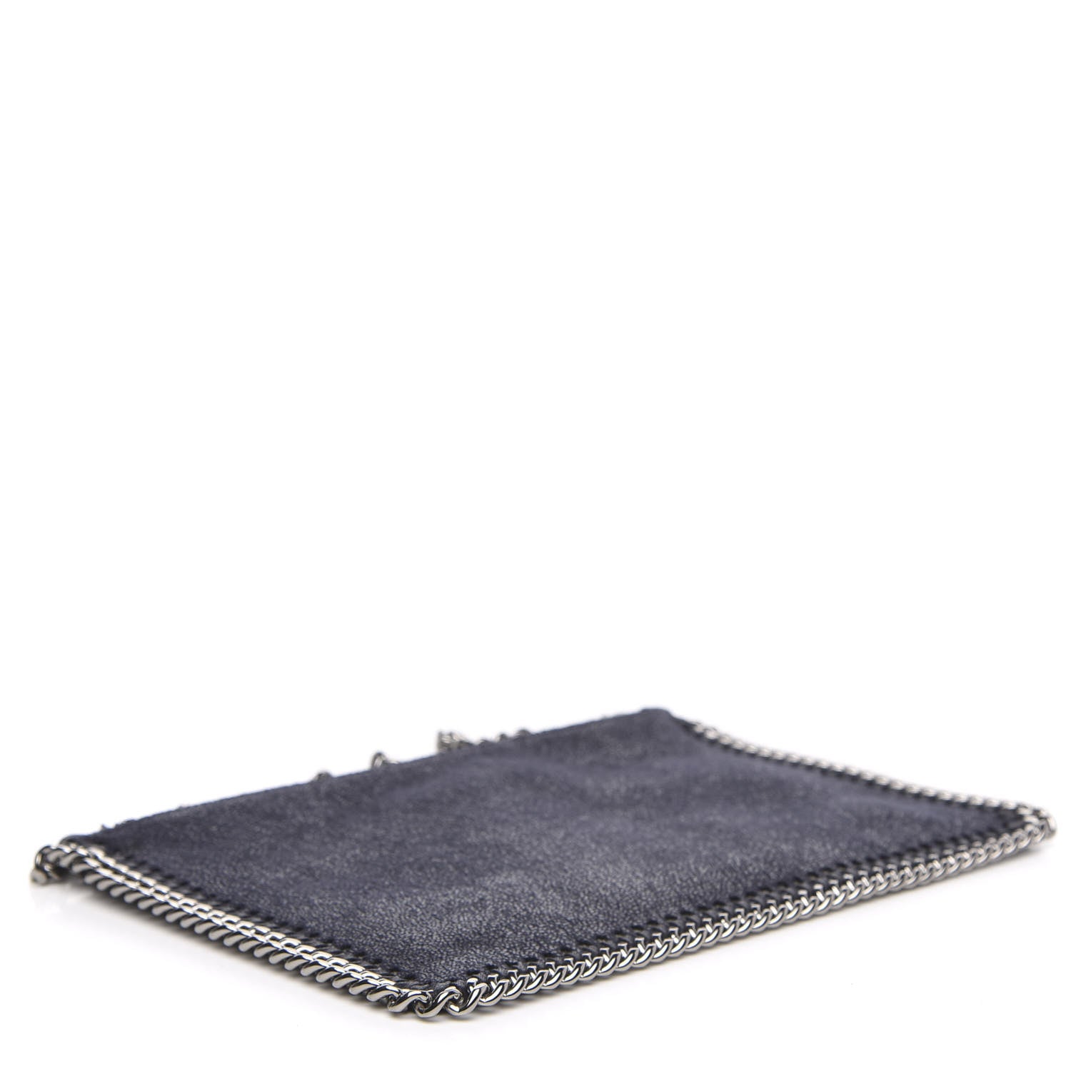 Stella McCartney Shaggy Deer Falabella Clutch Navy 4 of 8