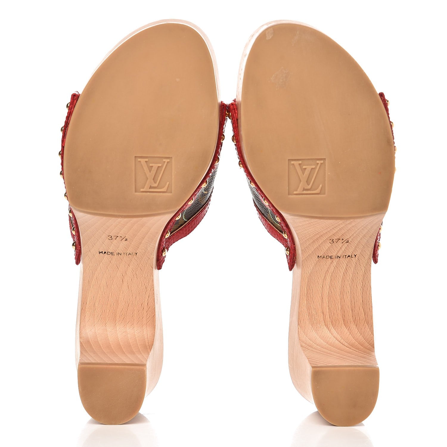 Louis Vuitton Monogram Cerises Mules Heels 37.5 5 of 13