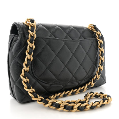 Chanel Shiny Caviar Quilted Small Flap Bag Black 3 of 12