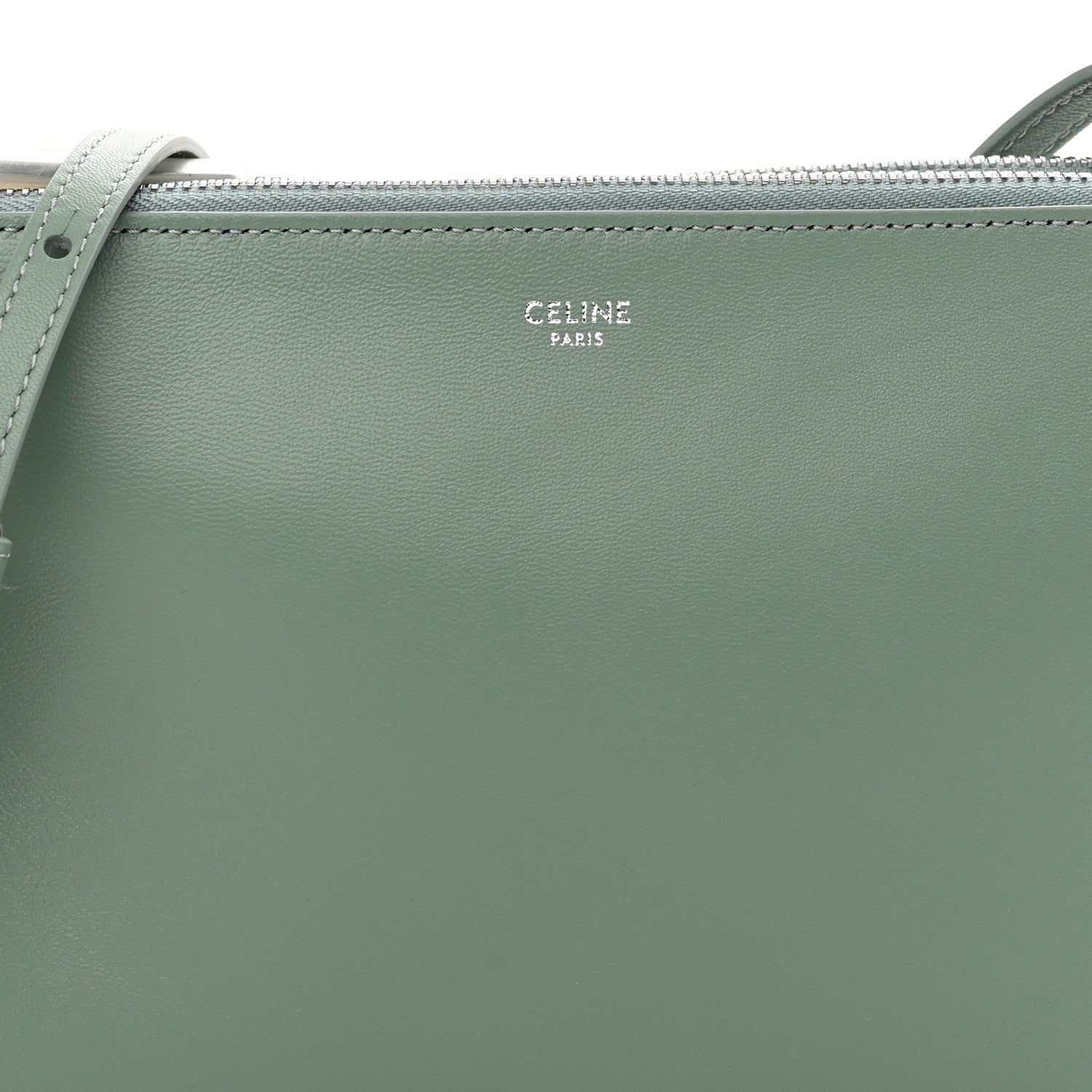 Celine Lambskin Small Trio Crossbody Bag Celadon 9 of 11
