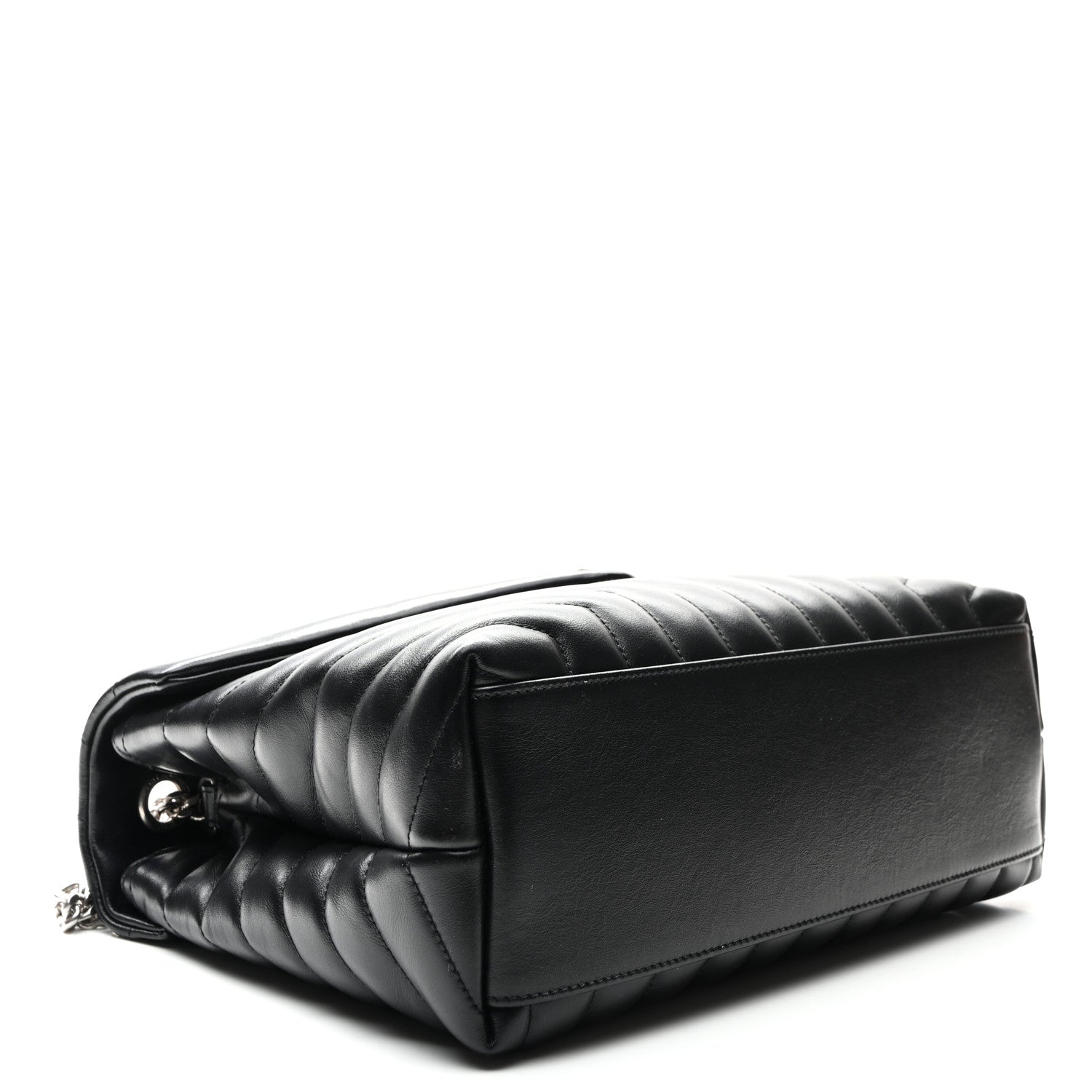 Saint Laurent Calfskin Y Quilted Monogram Medium Loulou Chain Satchel Black 4 of 9