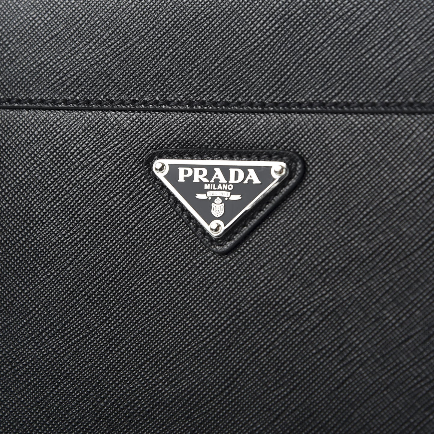 Saffiano Travel Briefcase Black