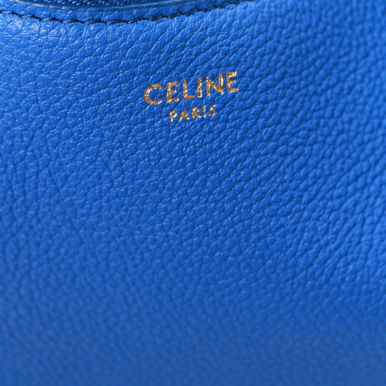 Celine Grained Calfskin Teen Lulu Shoulder Bag Ultra Blue 6 of 11