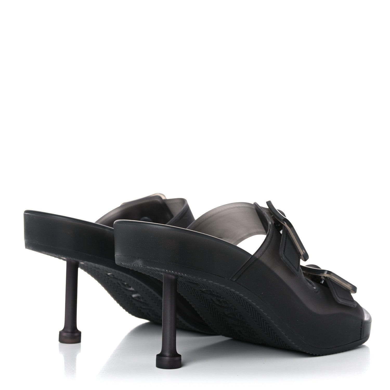 Balenciaga Technical Polyurethane Mallorca 80 Sandals 40 Black 4 of 9