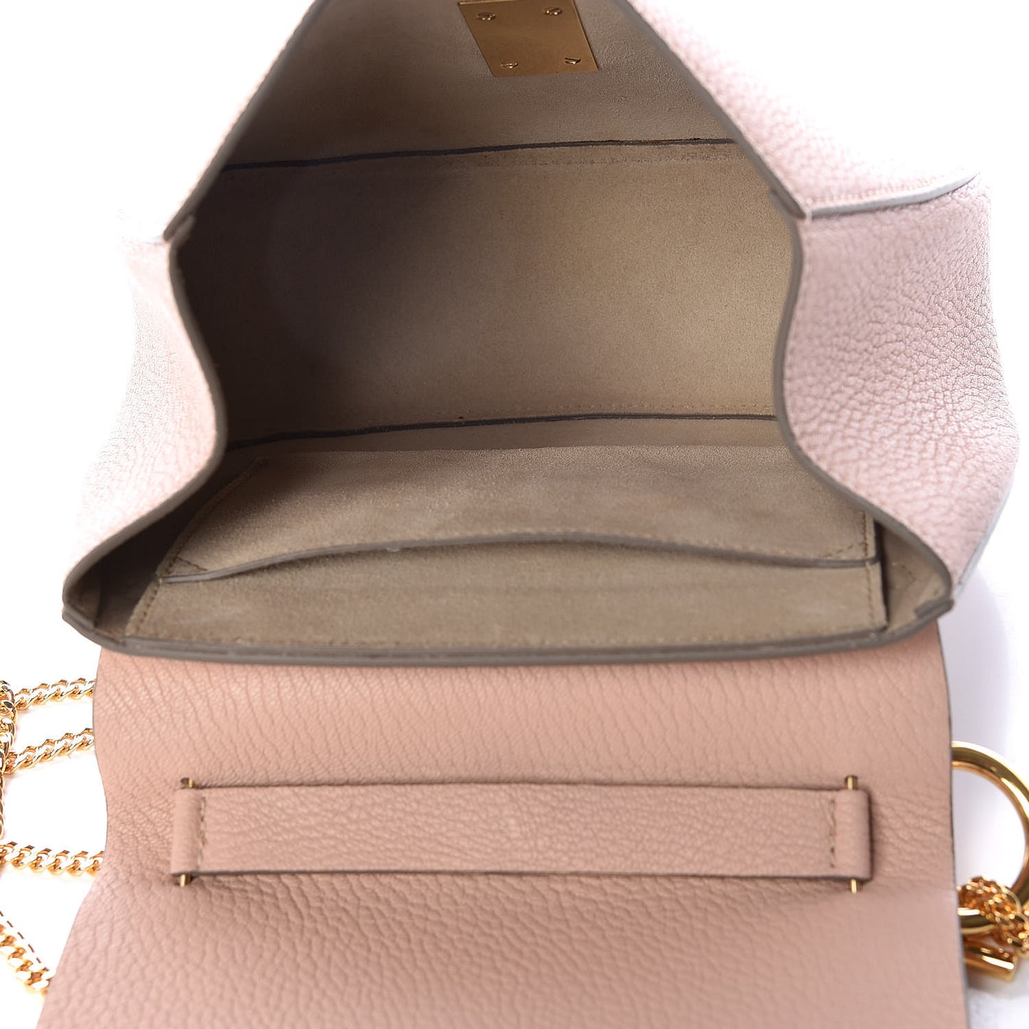 Grained Lambskin Drew Shoulder Bag Cement Pink