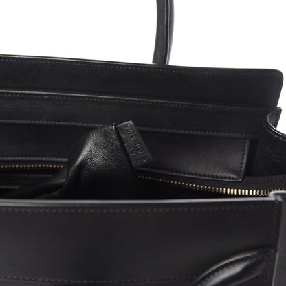 Celine Smooth Calfskin Mini Luggage Black 9 of 11