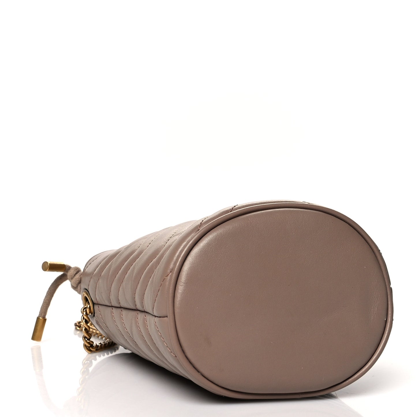 Calfskin Matelasse Mini GG Marmont 2.0 Bucket Bag Porcelain Rose