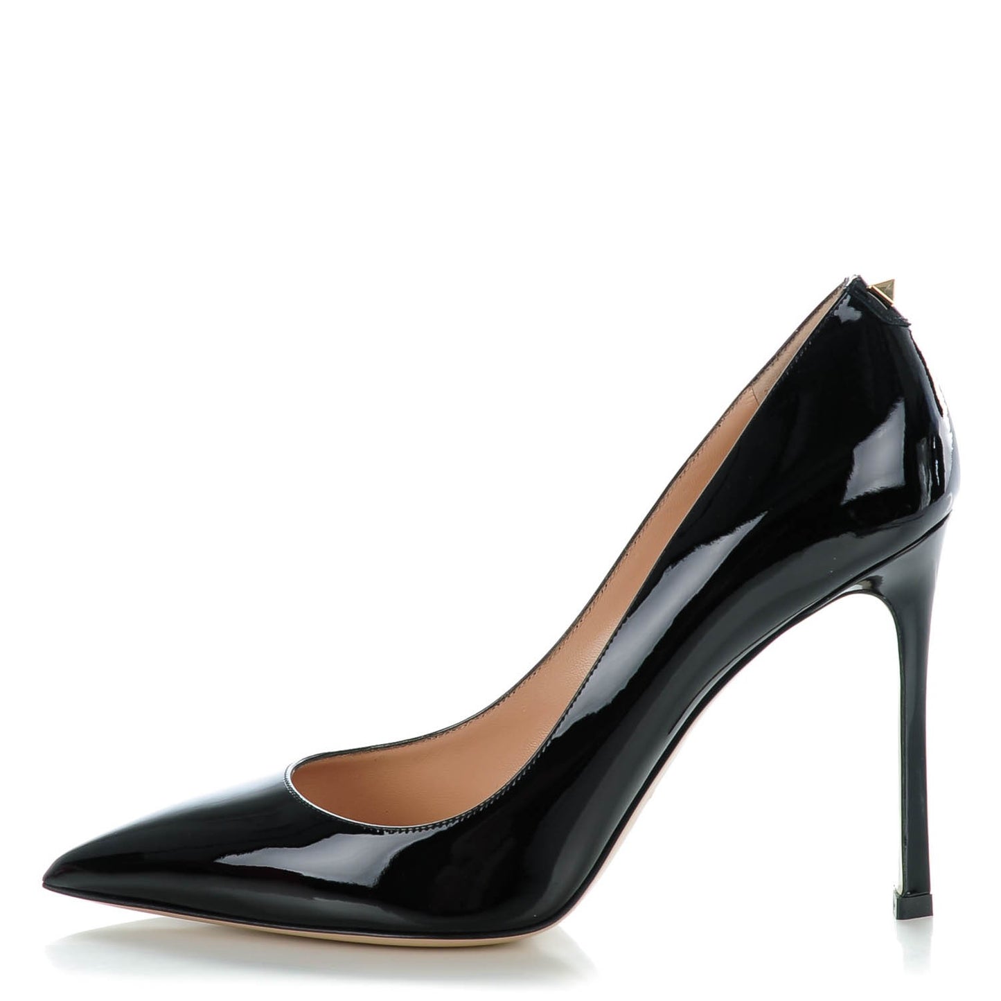 Patent Rockstud New Plain 100mm Pumps 38 Black