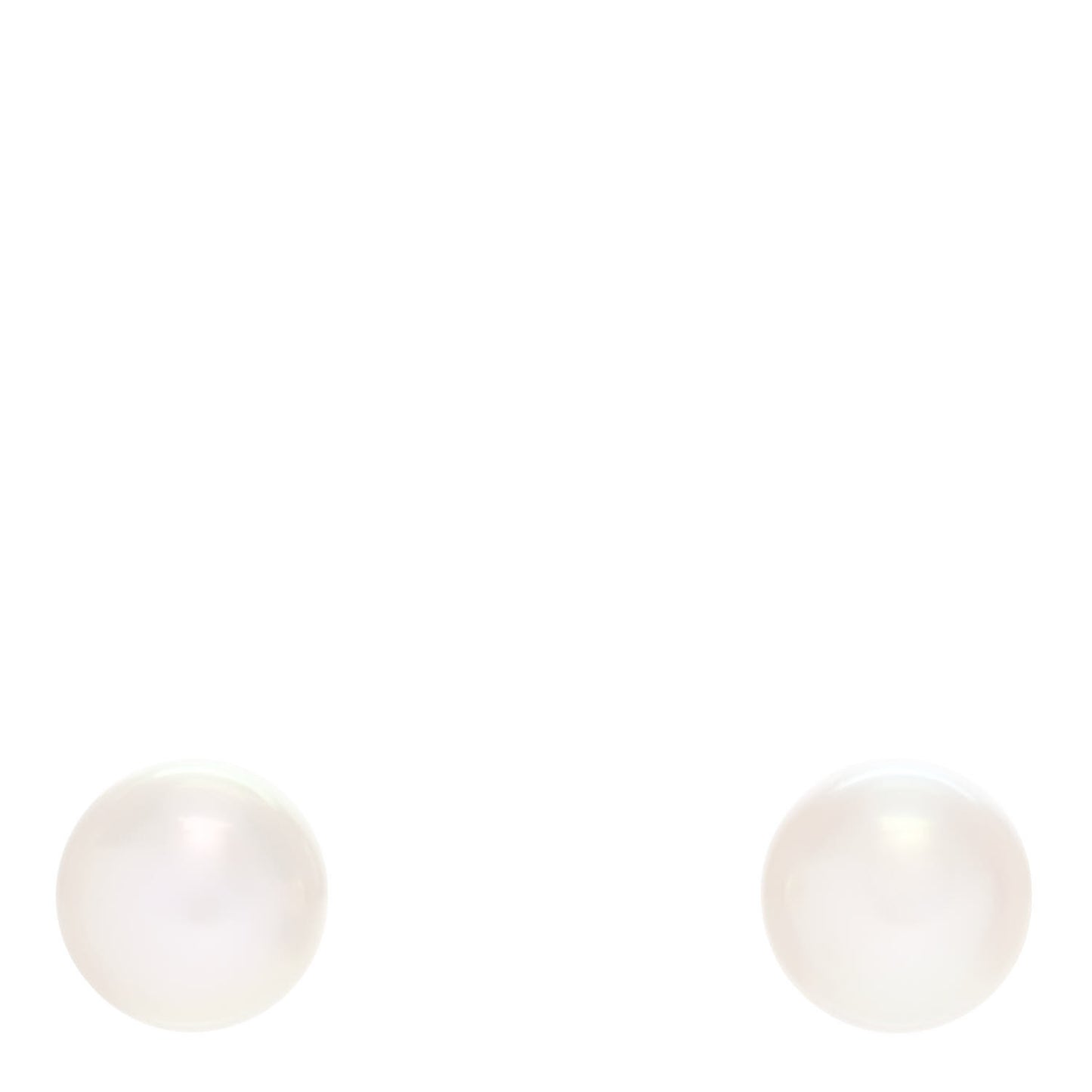 18K White Gold Akoya Pearl 7.5-8mm Stud Earrings