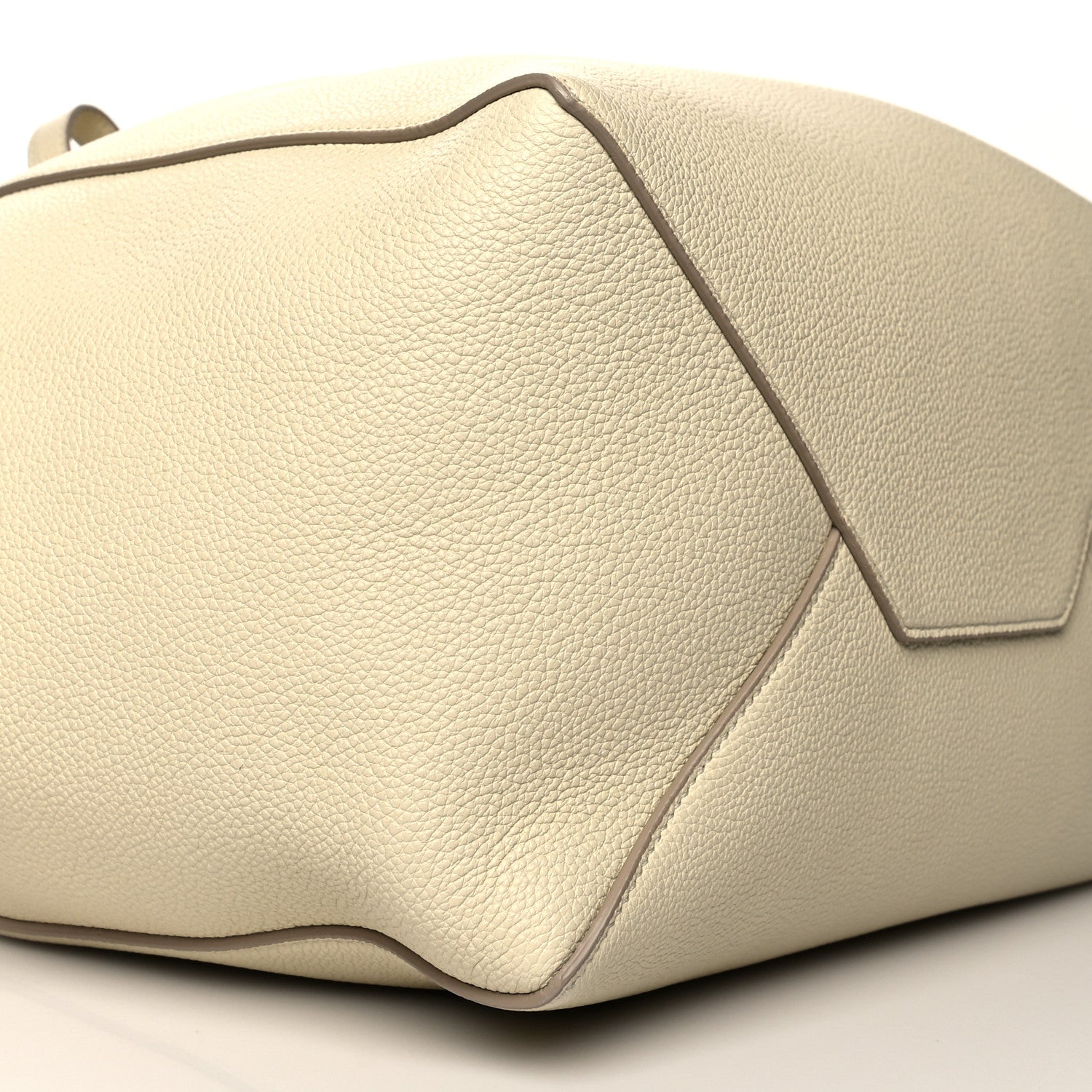 Celine Soft Grained Calfskin Small Belt Cabas Phantom Chalk 8 of 9