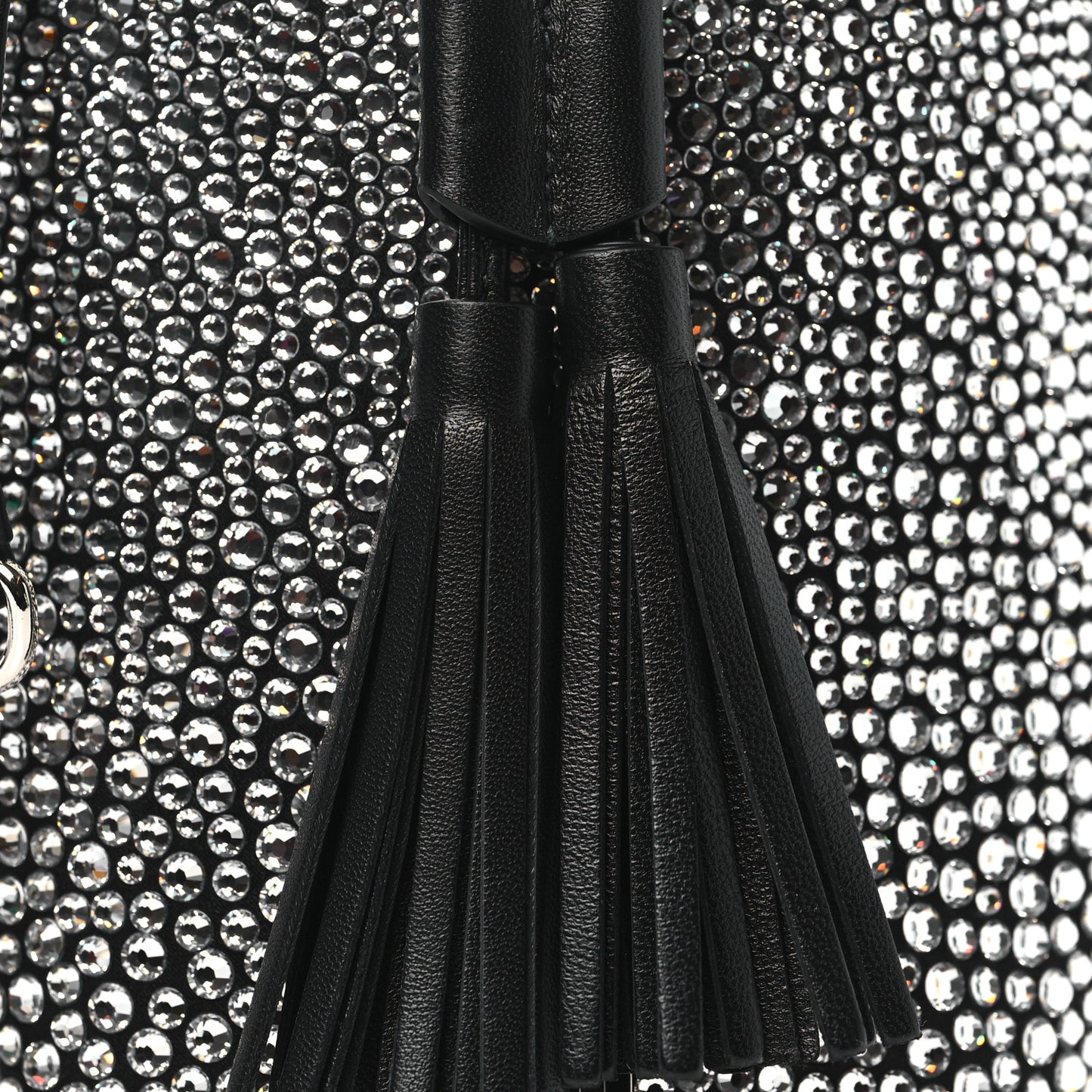 Raso Crystal Starlight Bucket Bag Black