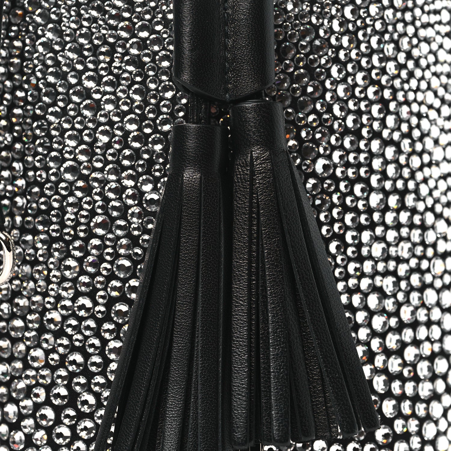 Miu Miu Raso Crystal Starlight Bucket Bag Black 8 of 10