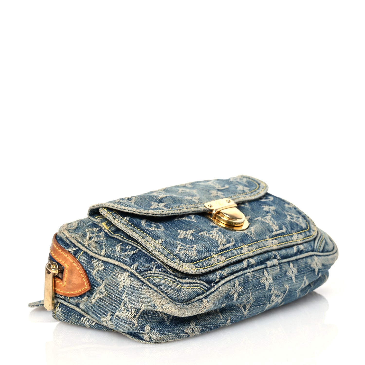 Louis Vuitton Monogram Denim Bum Bag Blue 4 of 17