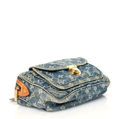 Louis Vuitton Monogram Denim Bum Bag Blue 4 of 17
