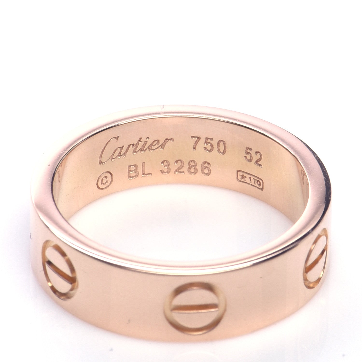Cartier 18K Pink Gold 5.5mm LOVE Ring 52 6 4 of 4