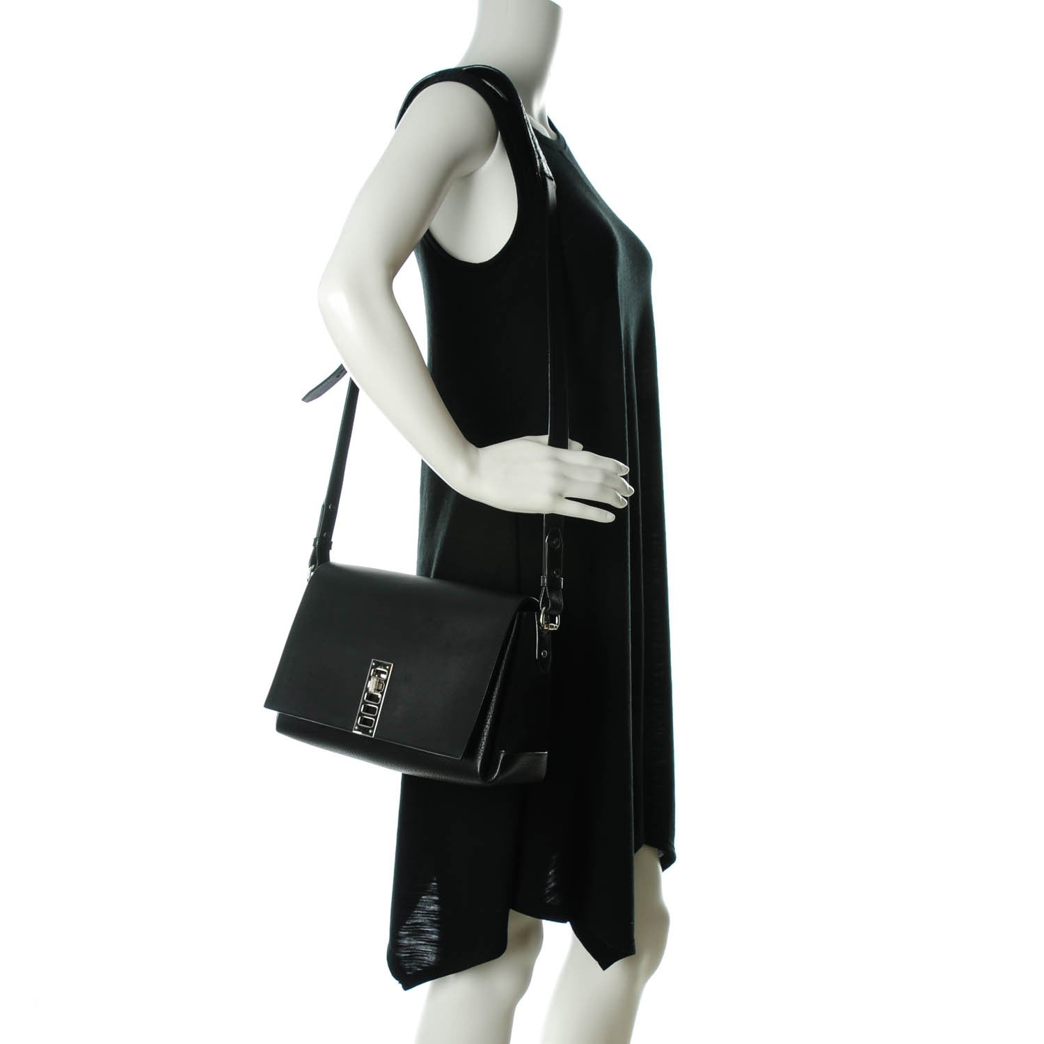 Proenza Schouler Calfskin PS Elliot Crossbody Black 2 of 8
